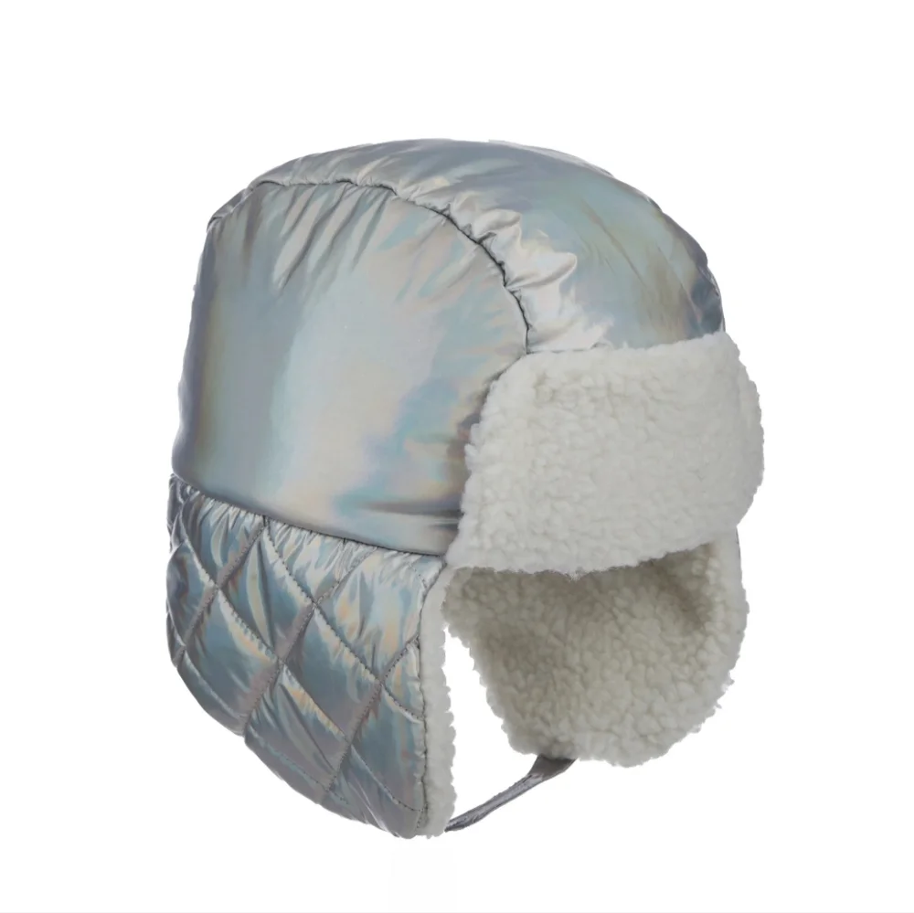 Swiss Tech Toddler Trapper Hat Silver One Size NWT